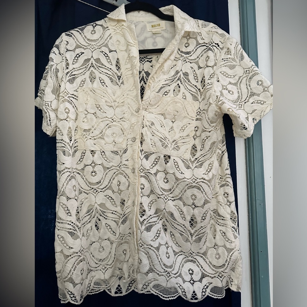 Like New Anthropologie Lace Shirt